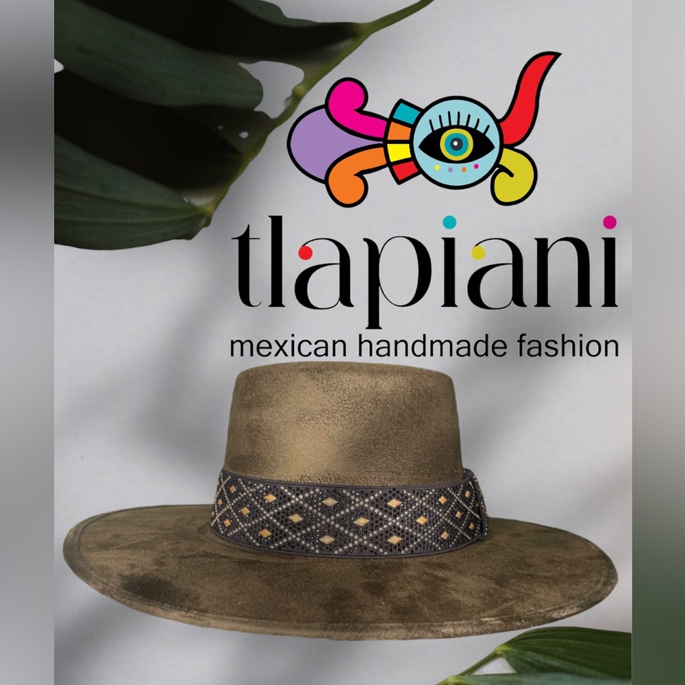 Green Olive suede hat